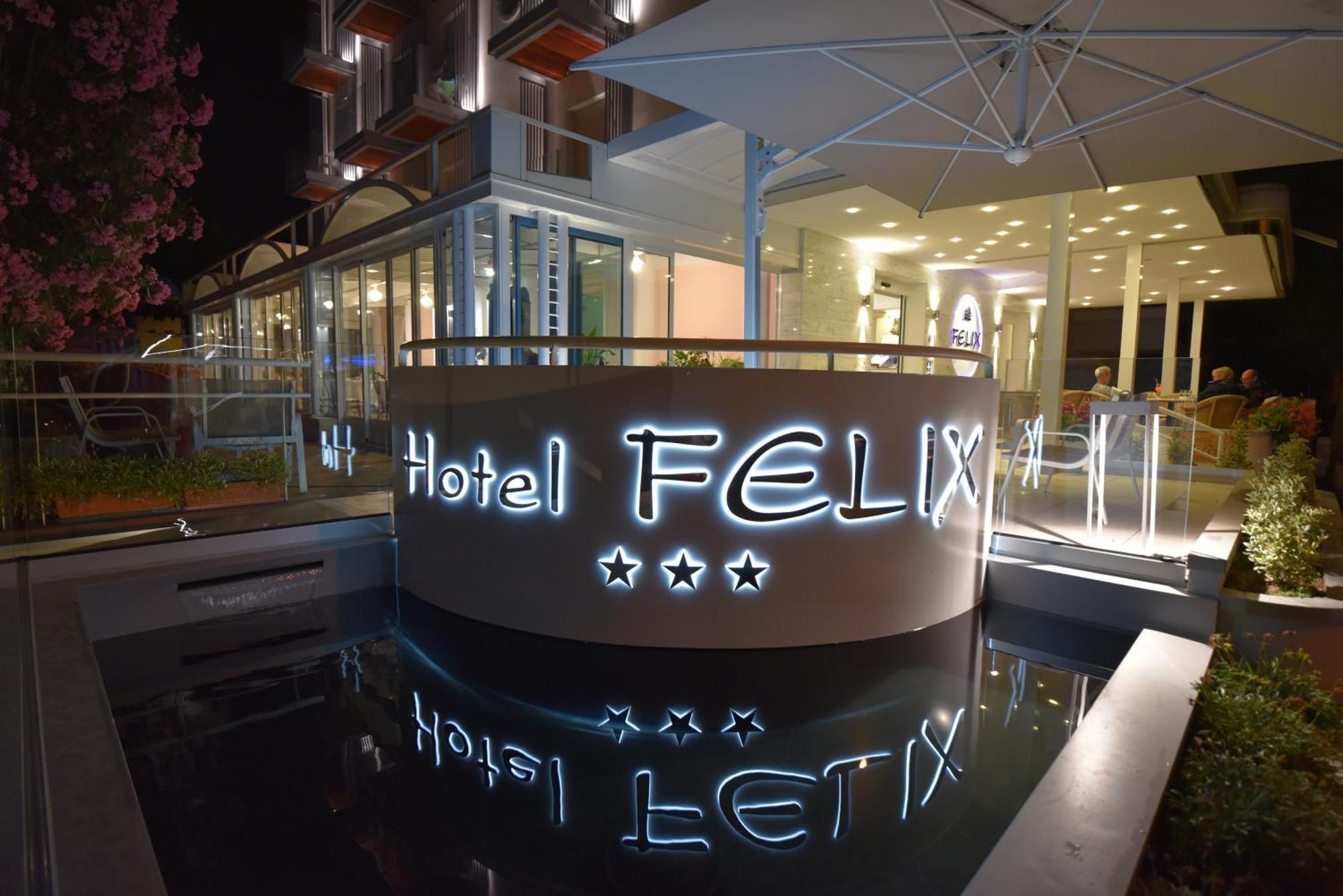 Hotel Felix Римини Экстерьер фото
